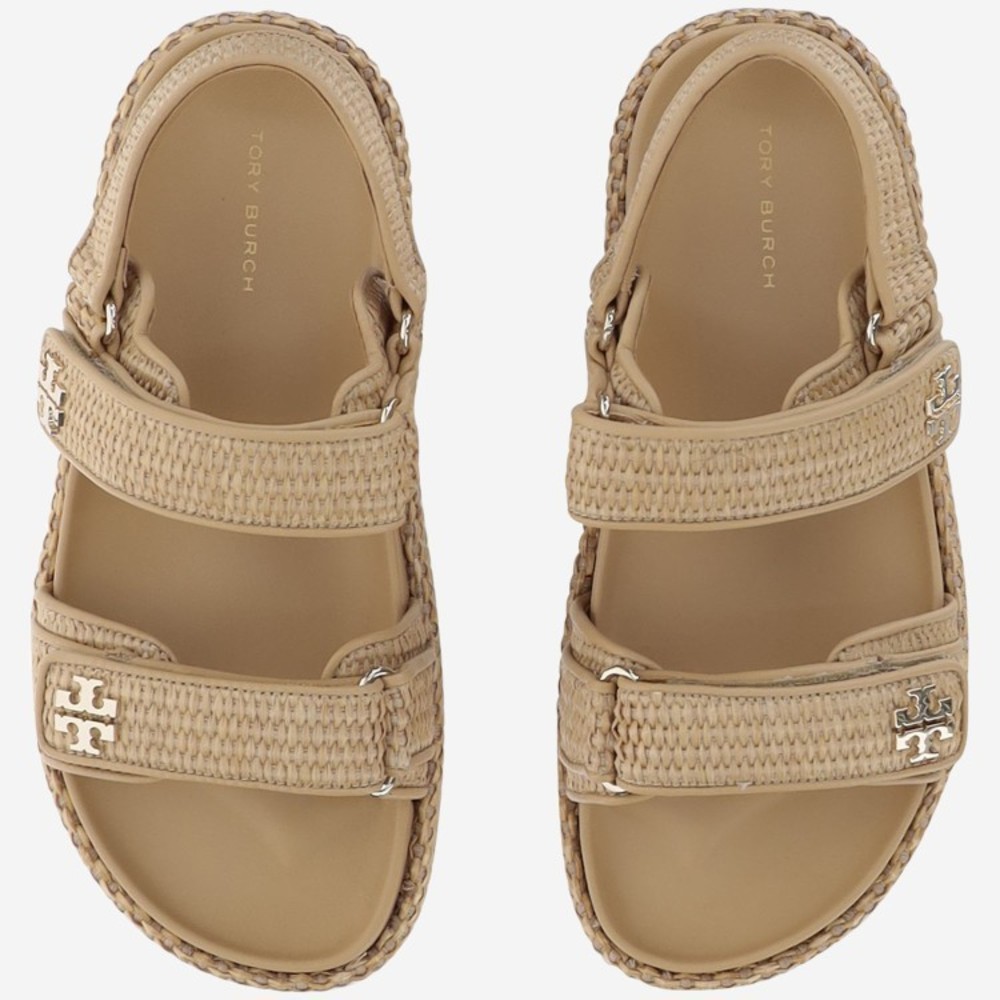 Tory Burch Kira Raffia Sandals - NWT - Picture 2 of 5